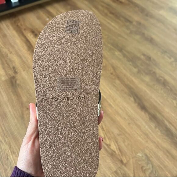 TORY BURCH miller leather cork sandals shoes women’s 8 new in box - Picture 3 of 6